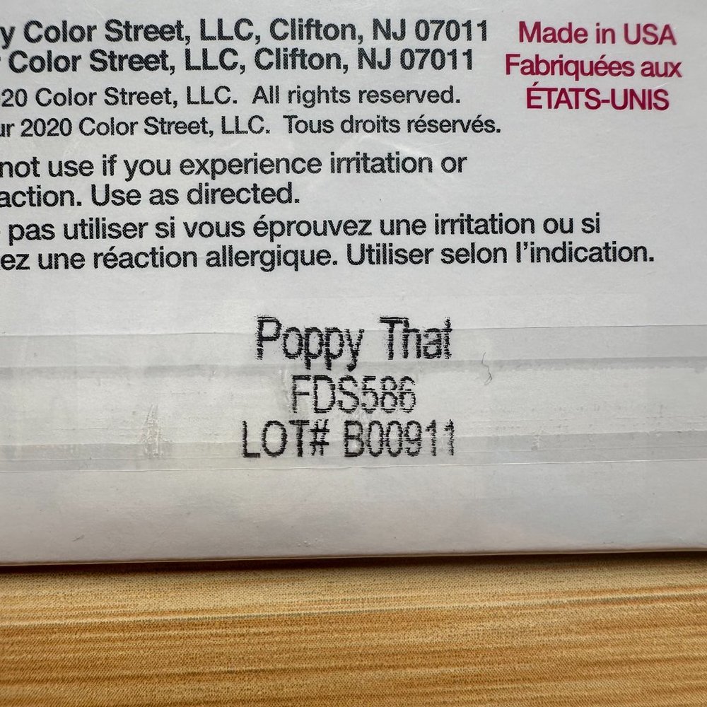 *NEW* Color Street Poppy That - Picture 4 of 4
